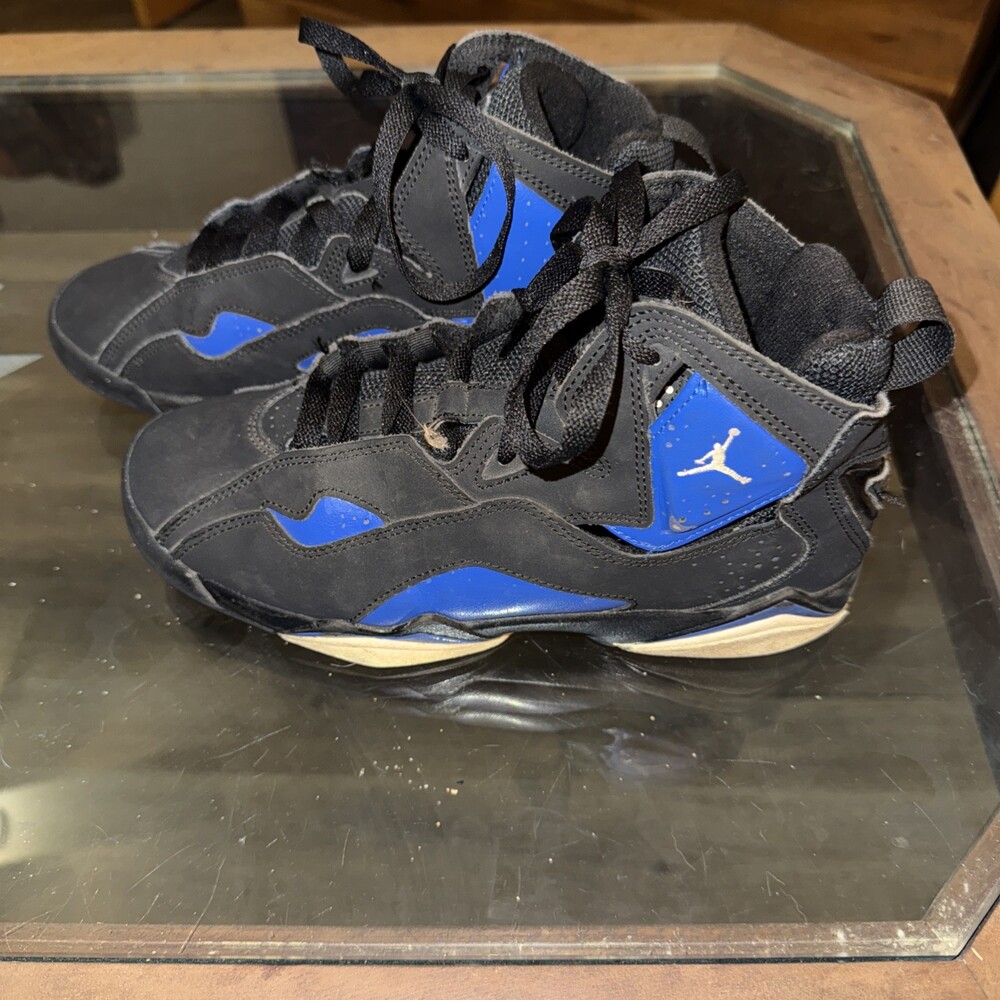 Nike Boys Air Jordan True Flight 343795-047 Black Basketball Shoes Sneakers 6.5Y